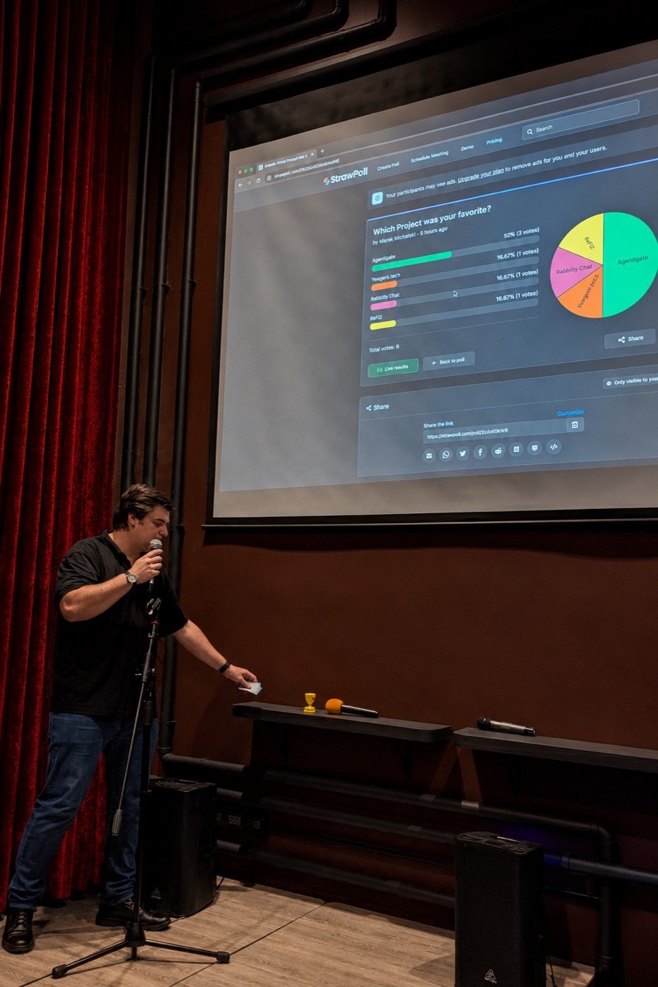 Live audience vote